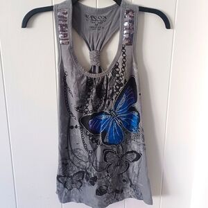Y2K Butterly Tank Top
